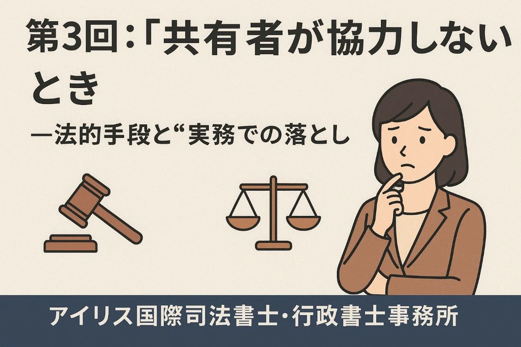 第3回：「共有者が協力しないとき」──法的手段と“実務での落としどころ”