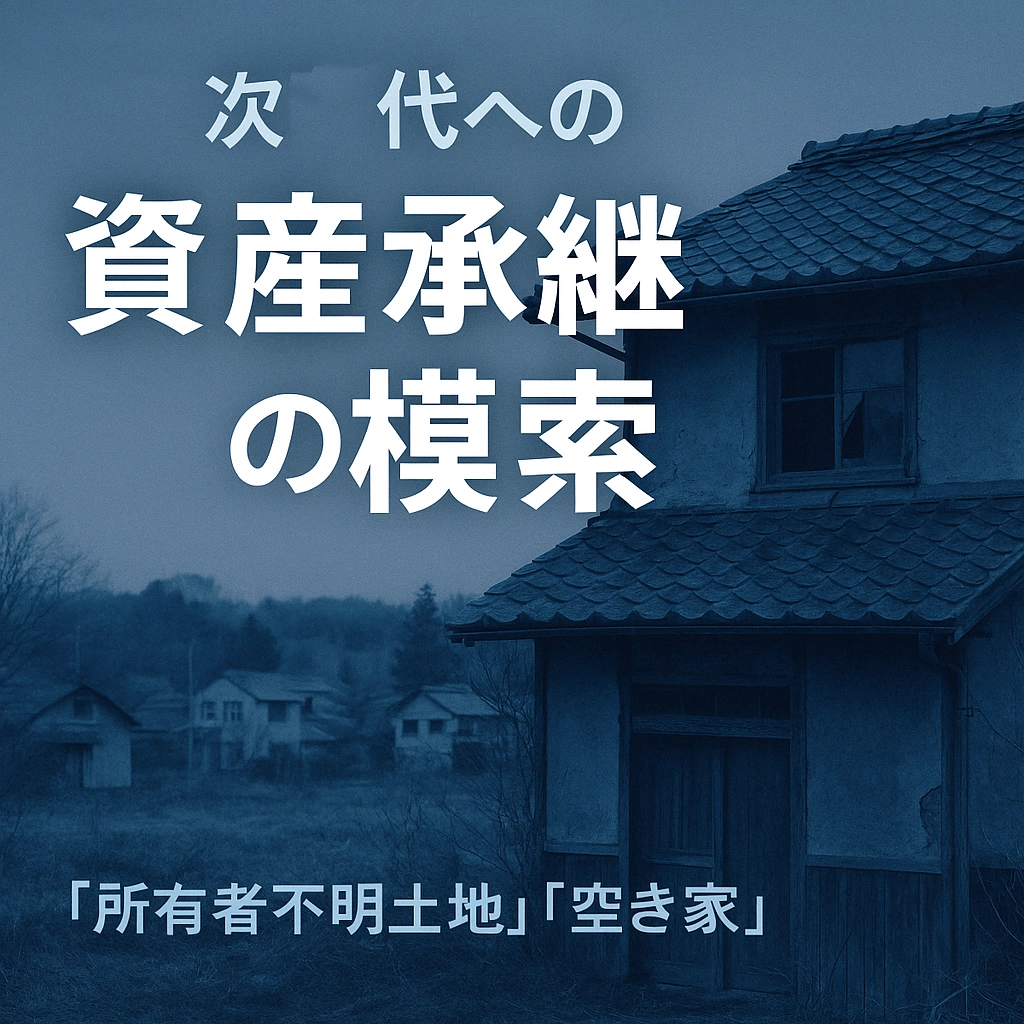 【論点】「所有者不明土地」「空き家」を次世代への資産承継の模索
